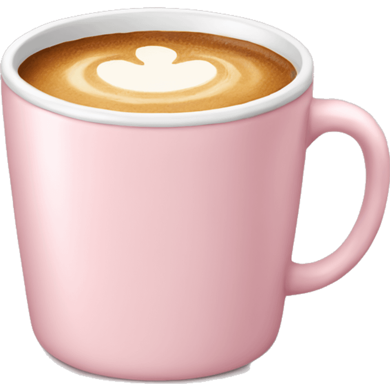 light pink coffee cup emoji