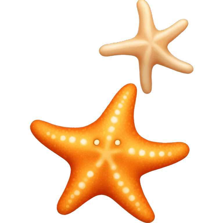 Orange starfish emoji