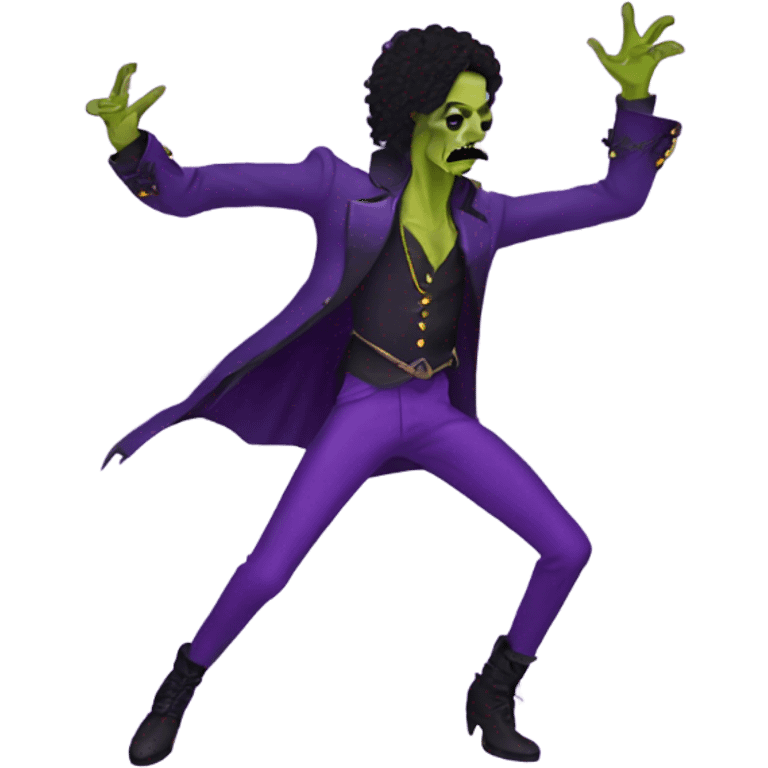 prince purple rain zombie dancing with thin moustache emoji