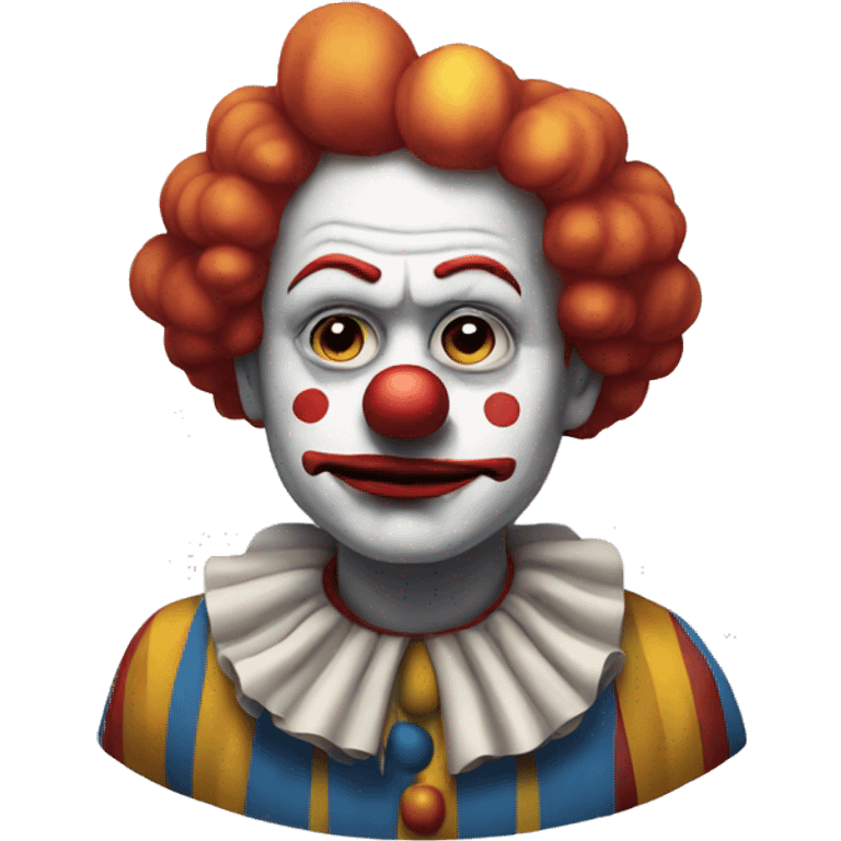 Sad clown emoji