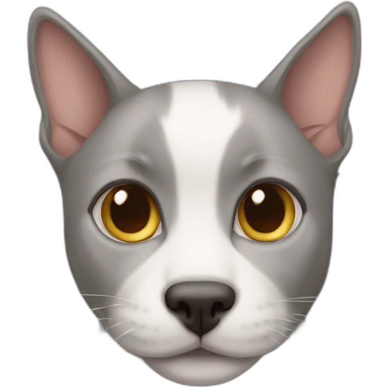 Cat in dog emoji