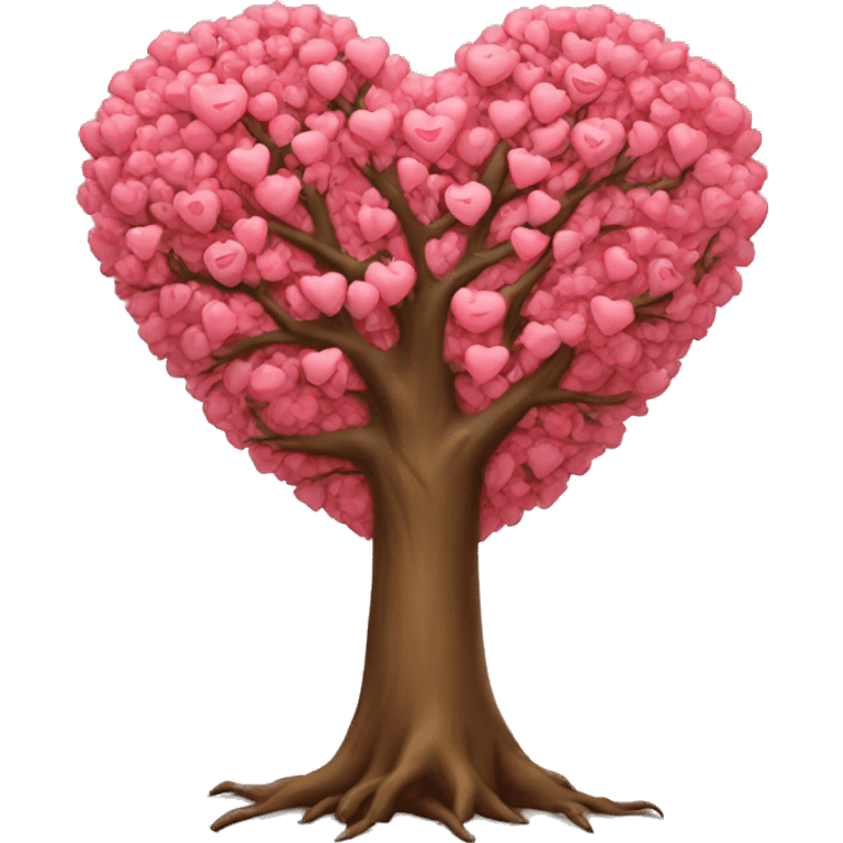 love heart tree emoji