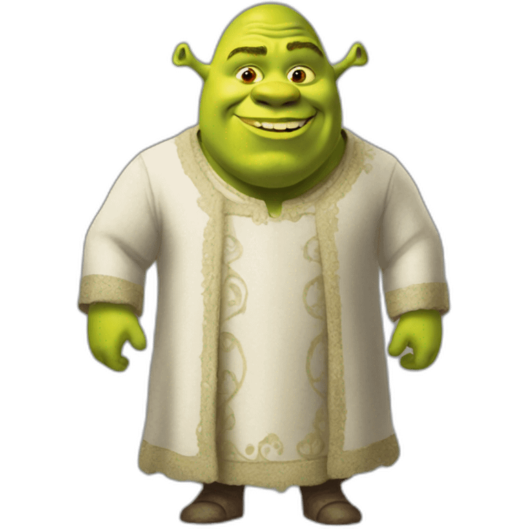 Shrek en robe emoji