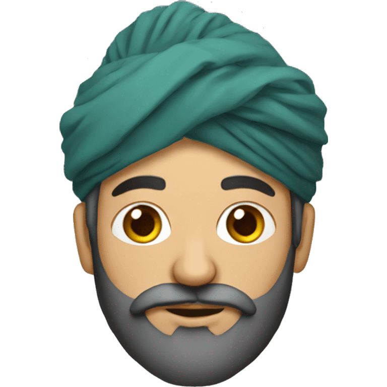 Kurdish man with turban with beard  emoji