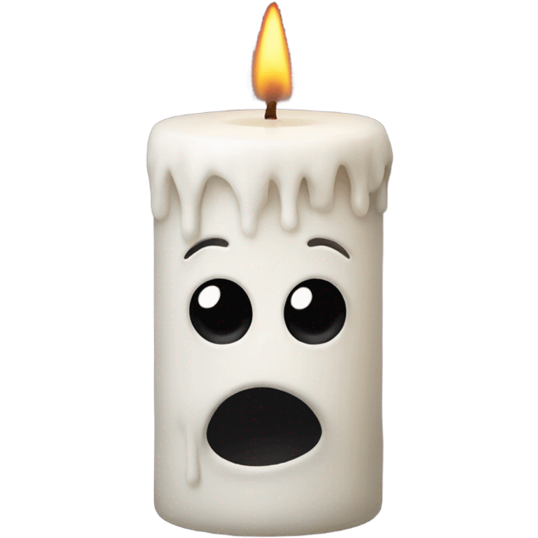 Creepy candle emoji