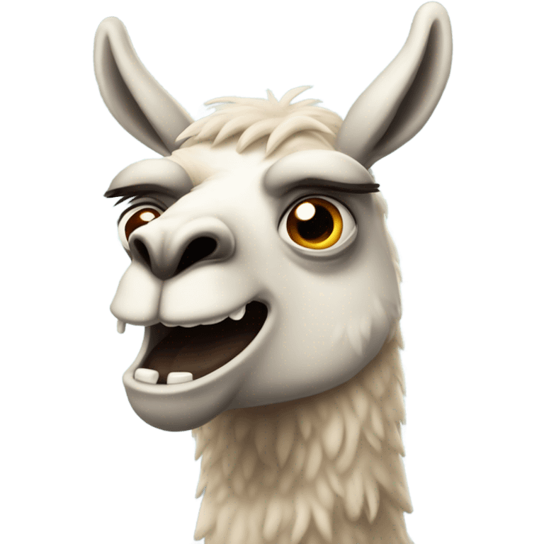 Angry lama  emoji