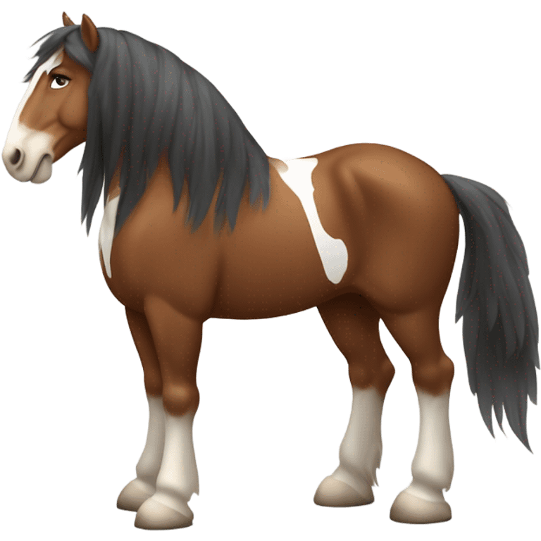 Clydesdale horse  emoji