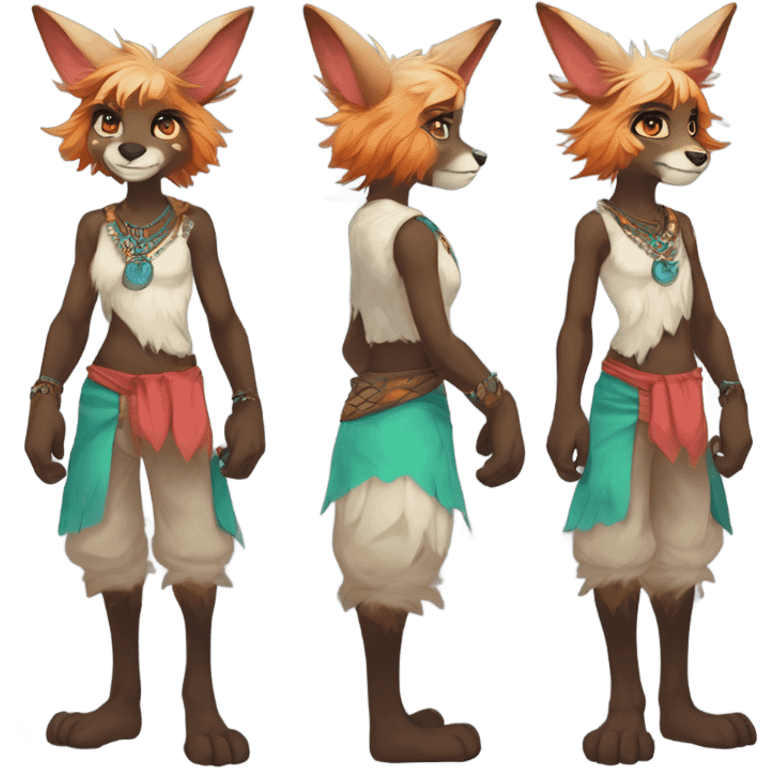 Colorful Anthro Fionbri Furry by Falvie-Griffsnuff-Kamirah-LiLaiRa, full body emoji