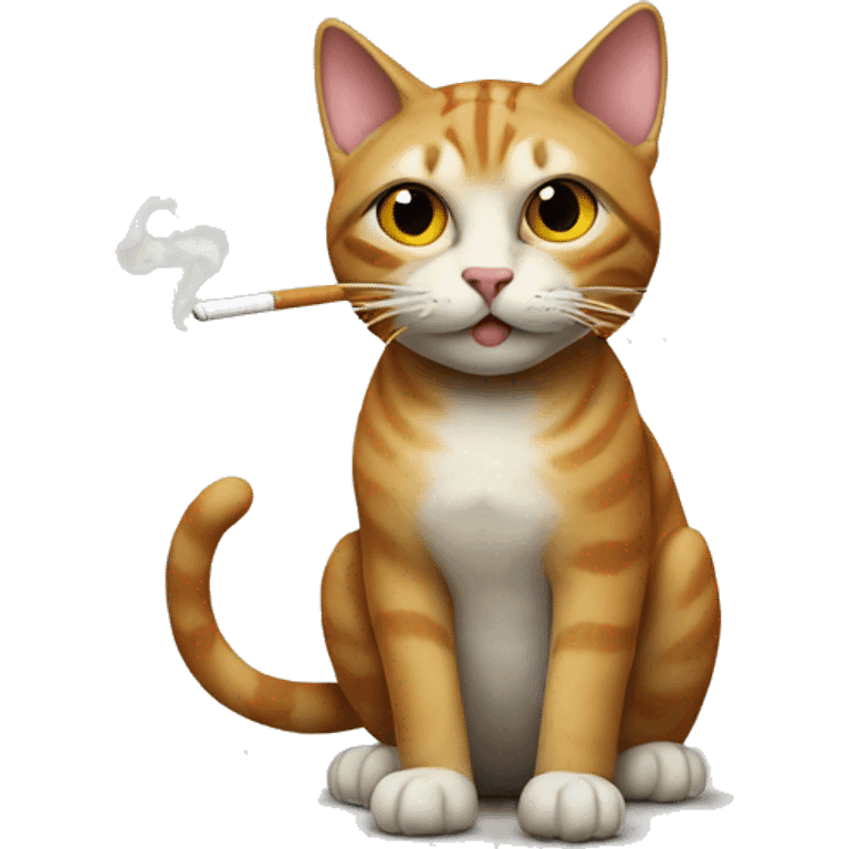 Cat with a cigarette  emoji