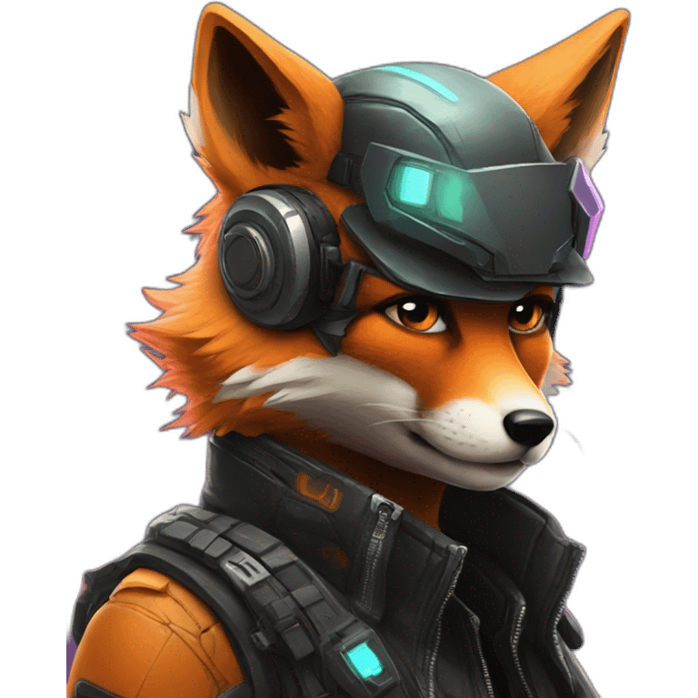 cyberpunk fox emoji