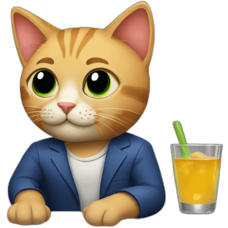 cat-in-a-club emoji