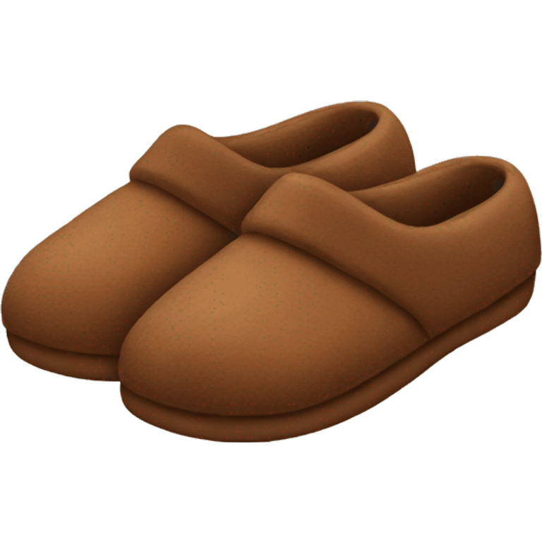 brown slippers emoji