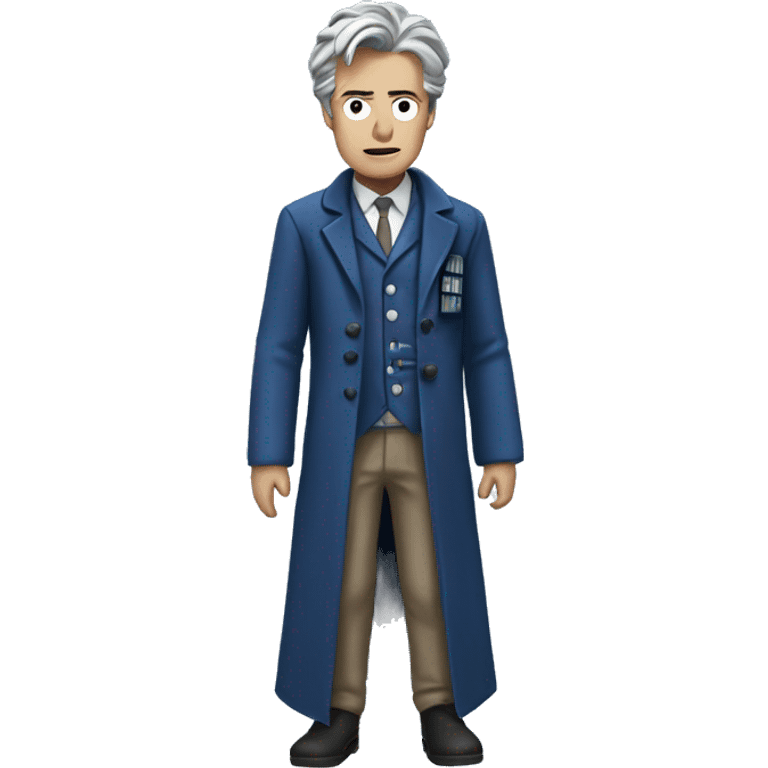 Doctor who with the TARDIS emoji