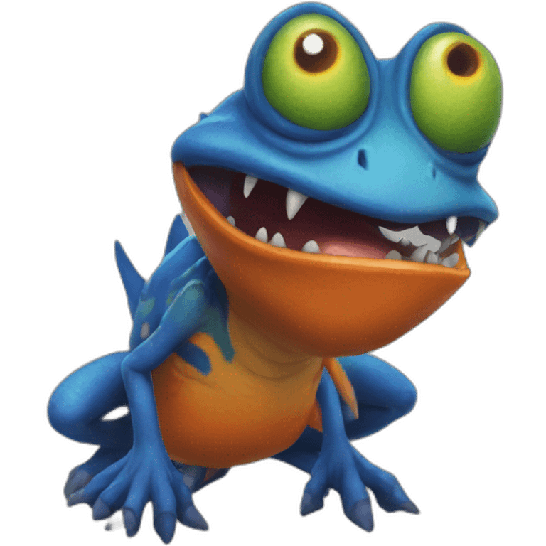 murloc blue aeys orange emoji