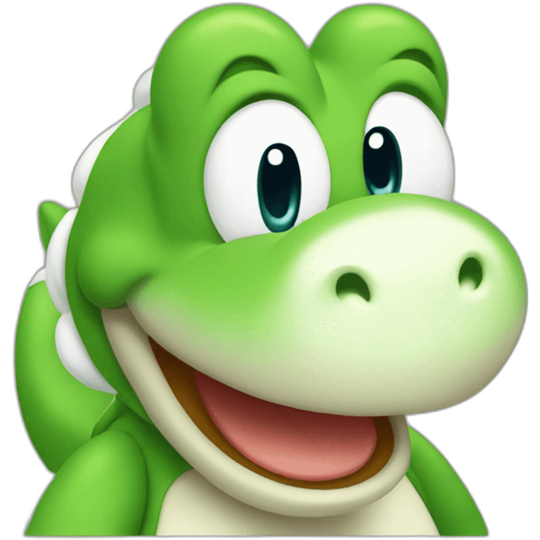 Yoshi say hello emoji