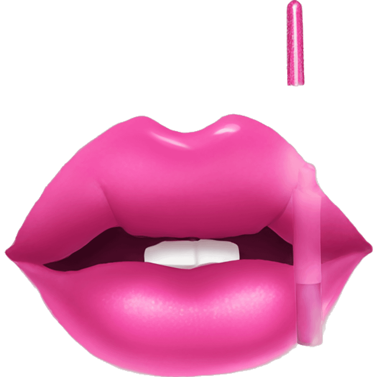 pink lipgloss emoji