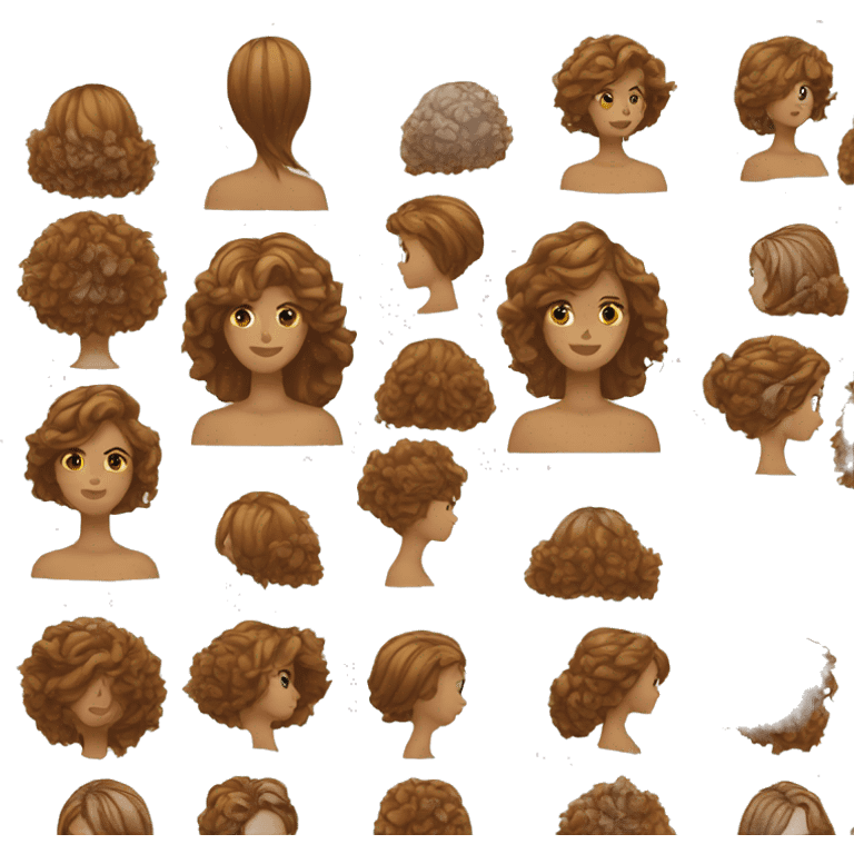 woman hair emoji