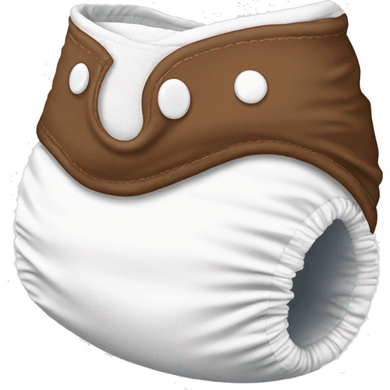 diaper with brown swirl at the bottom  emoji