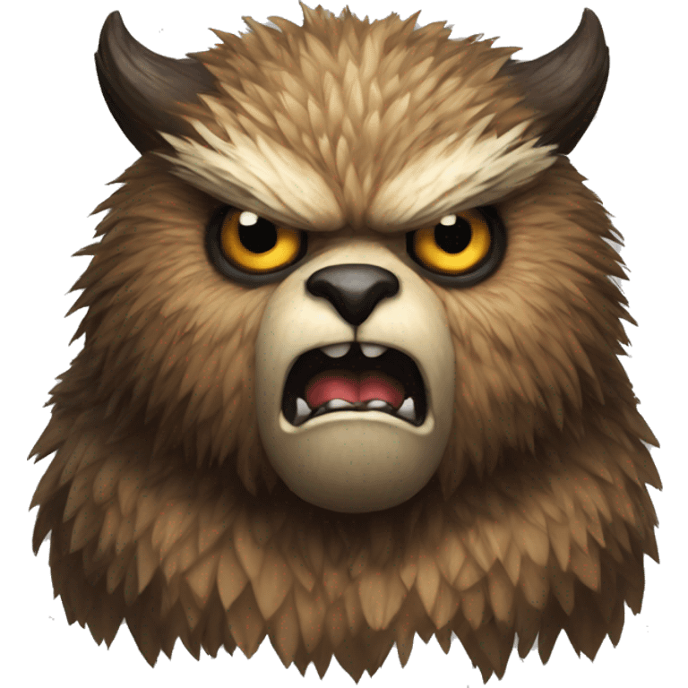 angry owlbear from Dungeons & Dragons super realistic emoji