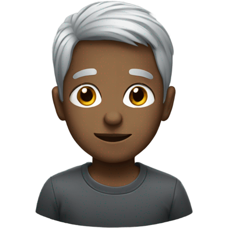 grey haired boy portrait emoji