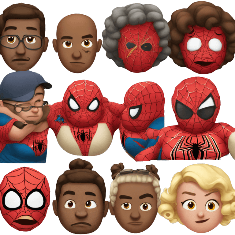 Fat fat fat spiderman emoji