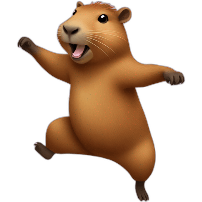 Capybara dancing emoji