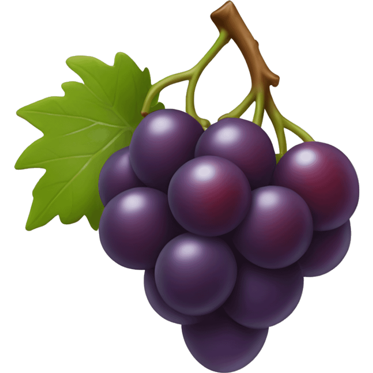 one single red grape emoji