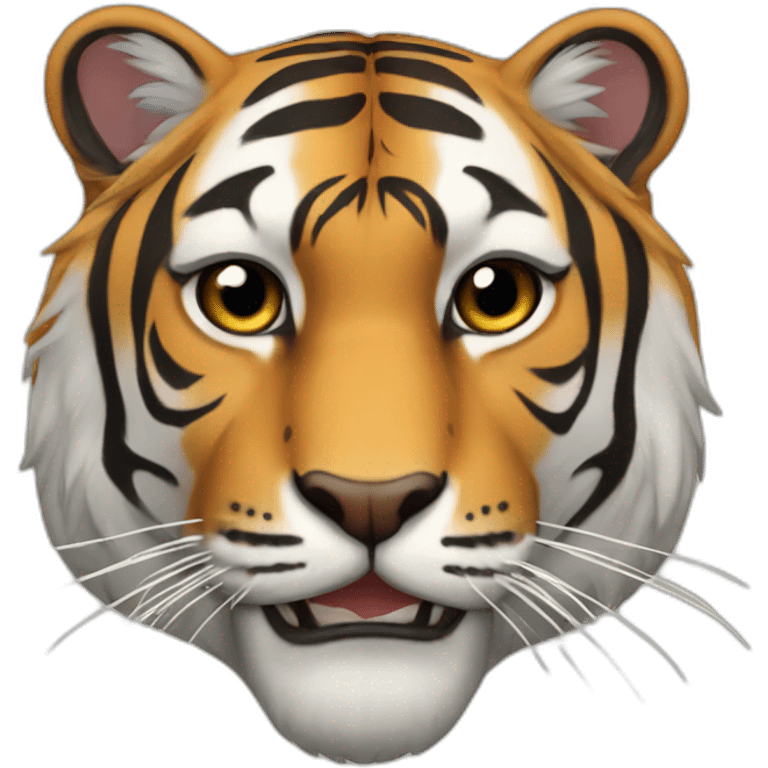 Tigre con pesas emoji