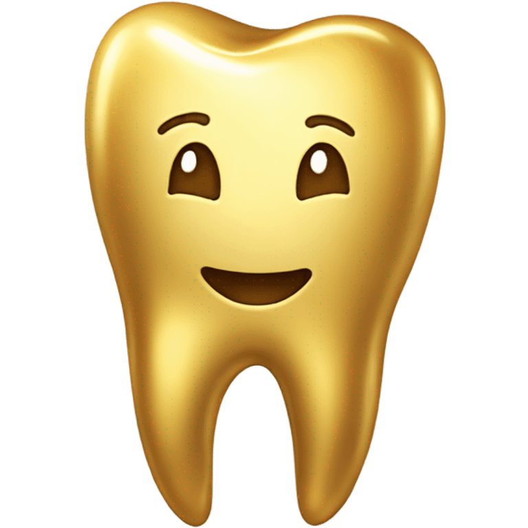 Golden tooth emoji