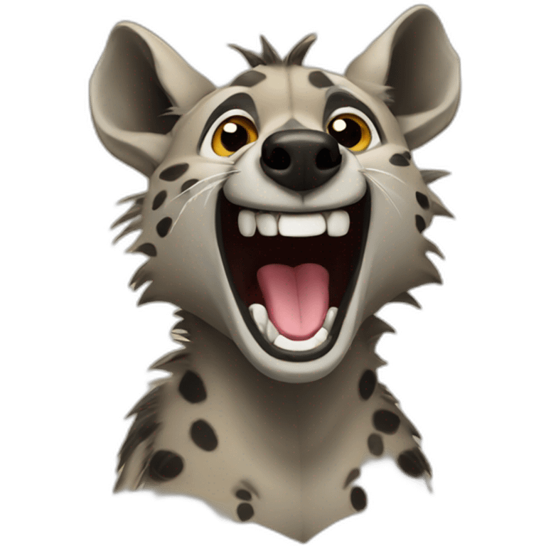 hyena laughing emoji