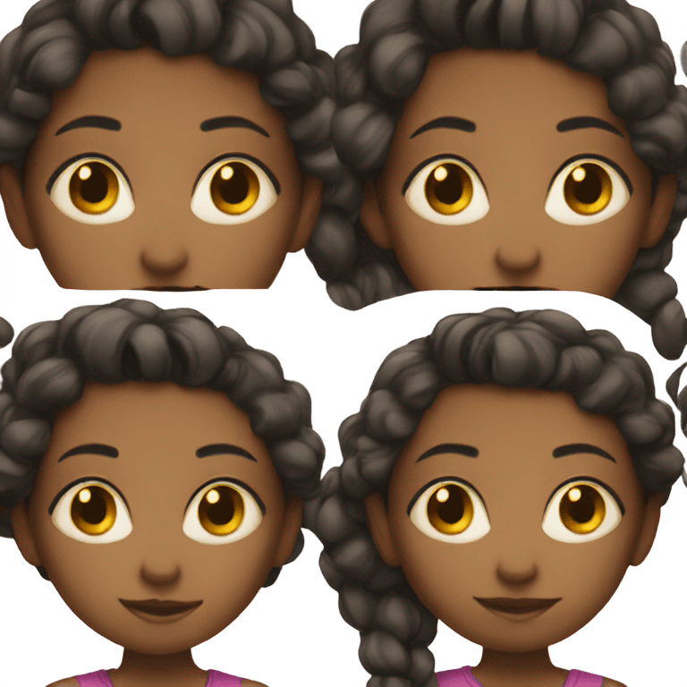 Black girl side eyeing emoji