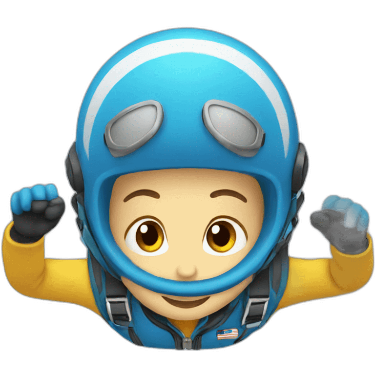 sky diver emoji