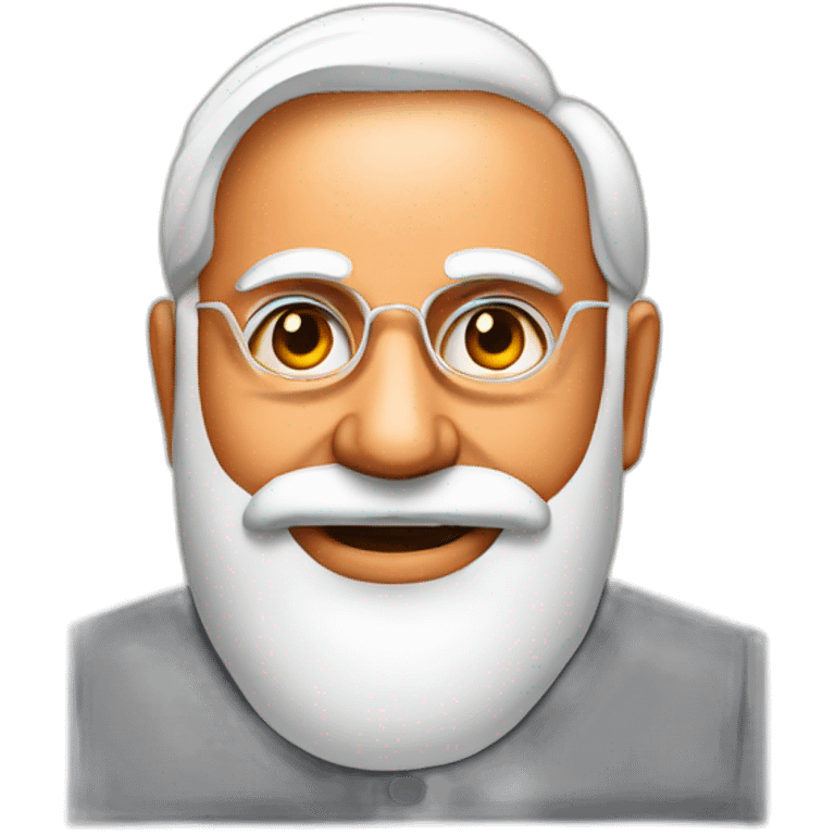 indian rupee with modi face emoji