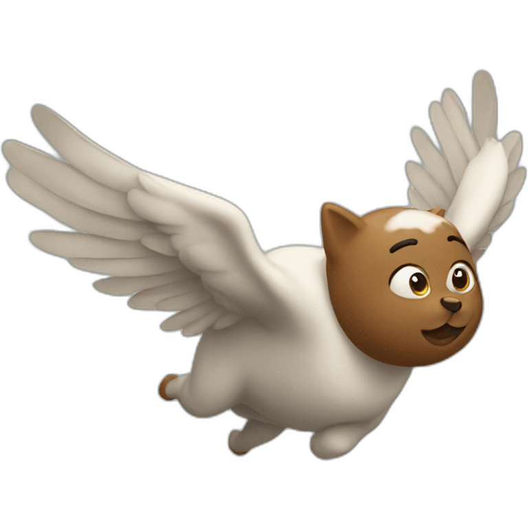 flying bum emoji