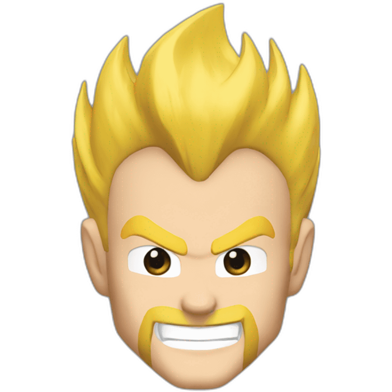 vegeta blond beard emoji