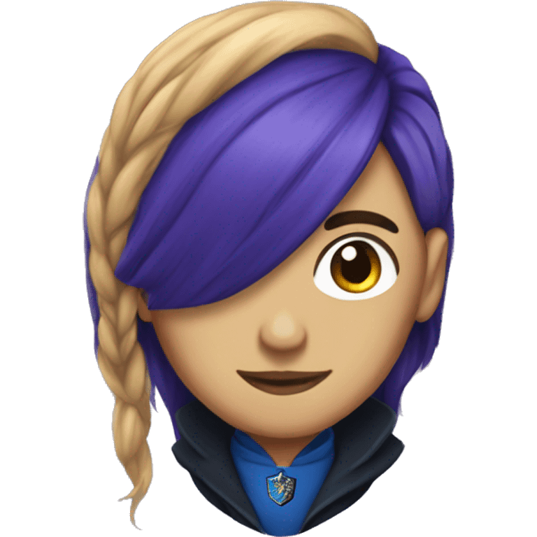 purple hair Ravenclaw emoji