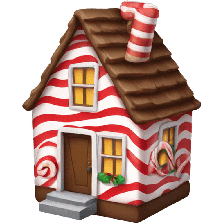 Candy cane house  emoji