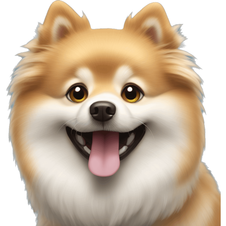 German Spitz dog being happy emoji