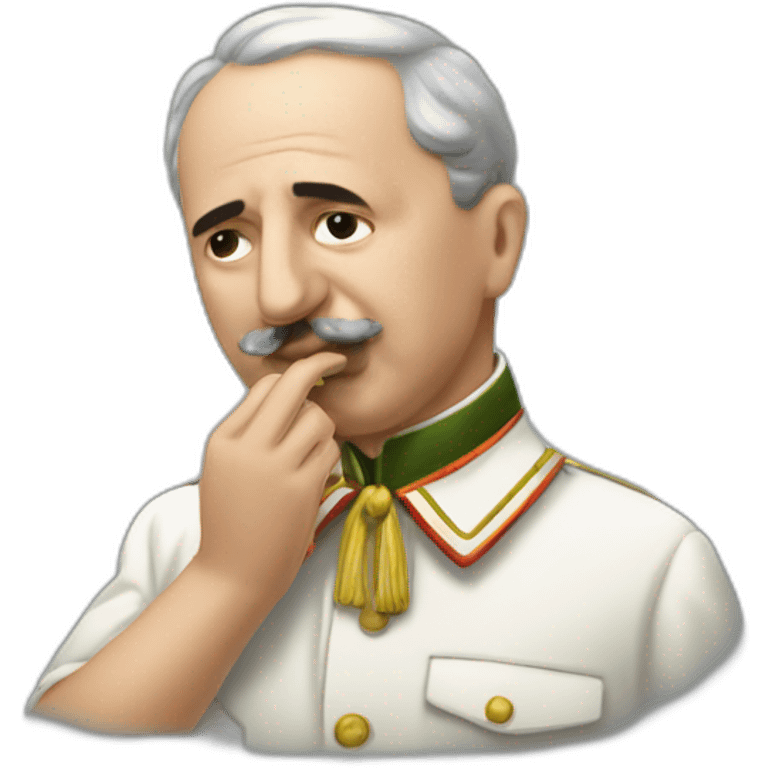 Francisco Franco smelling a key emoji