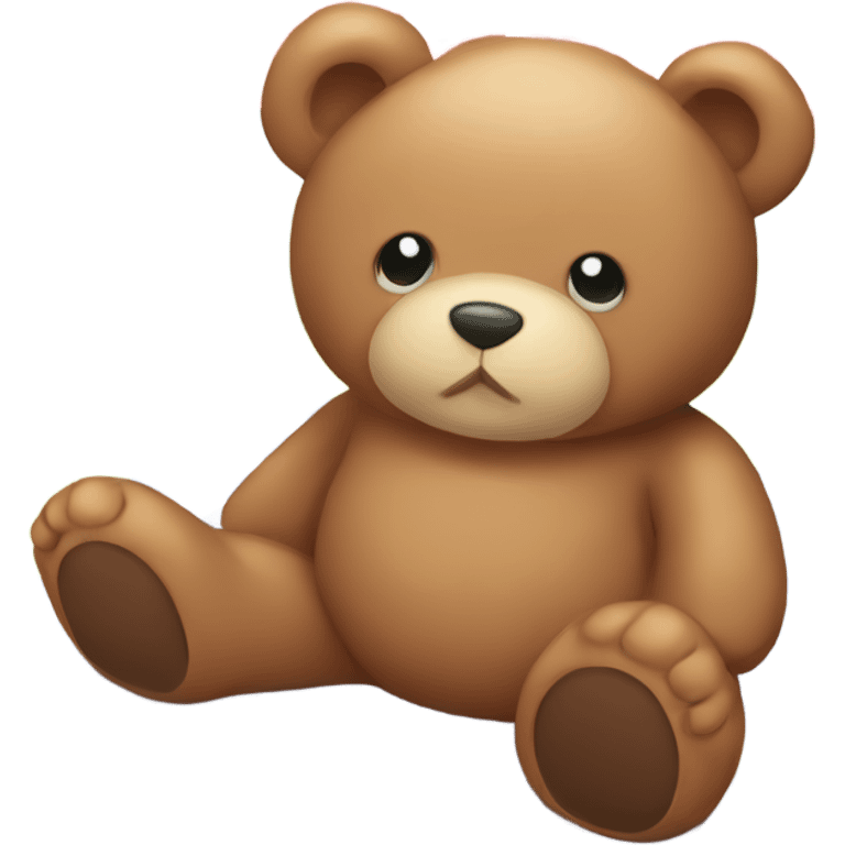 Teddy bear on picnic blanket  emoji