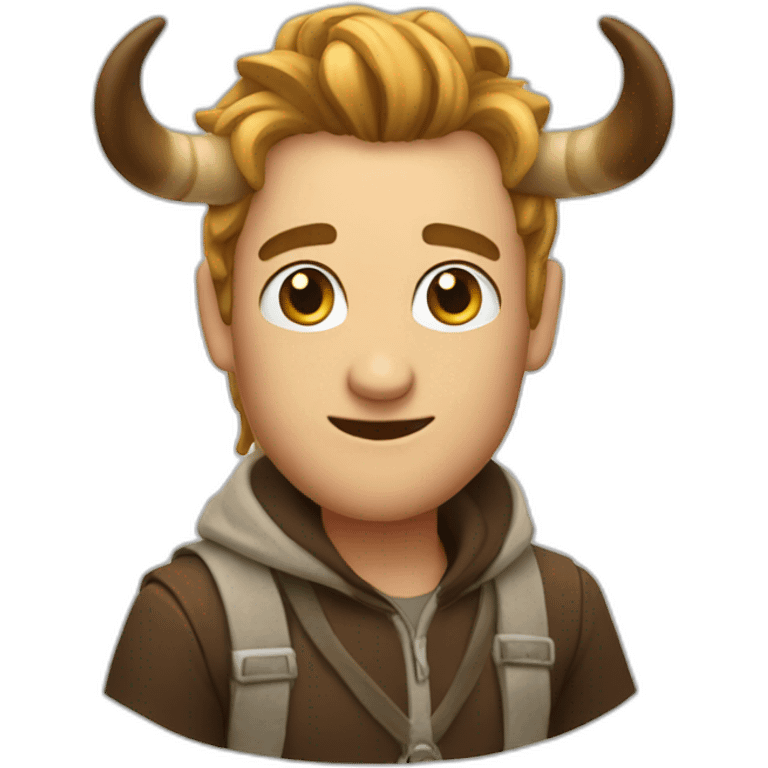 Me with long horn emoji