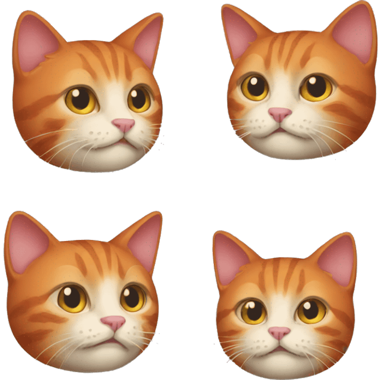 Red cat two emoji