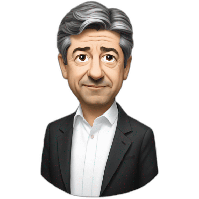 Mélenchon embrasse emoji