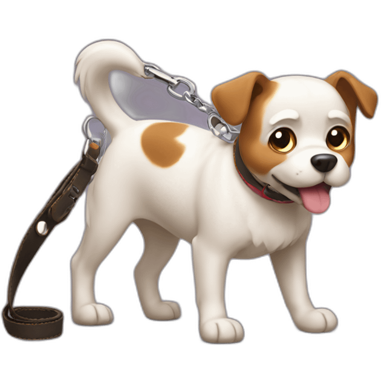 Dog lead emoji