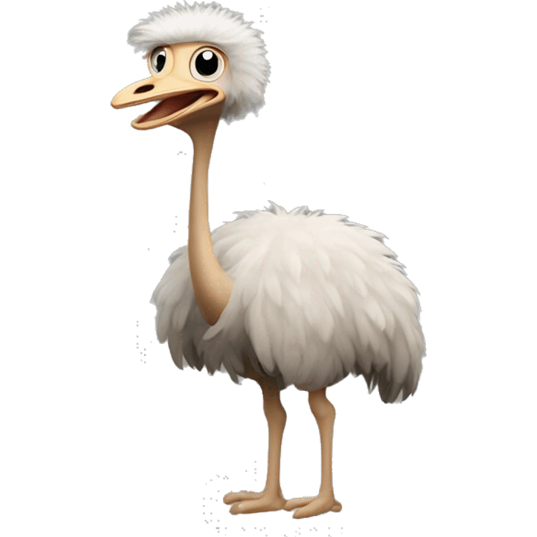 Ostrich farting  emoji