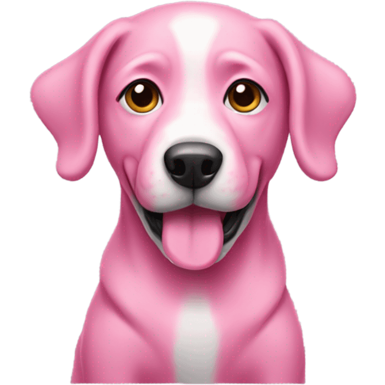 Pink dog emoji