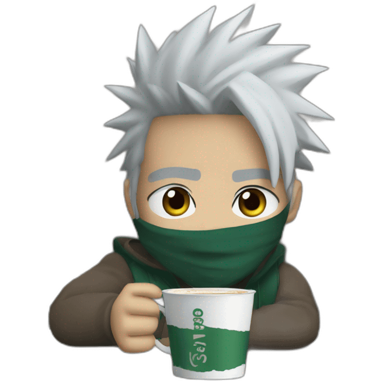 kakashi drinks starbucks emoji