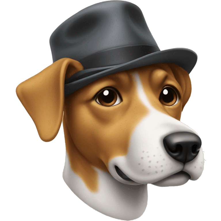 dog with a hat on emoji