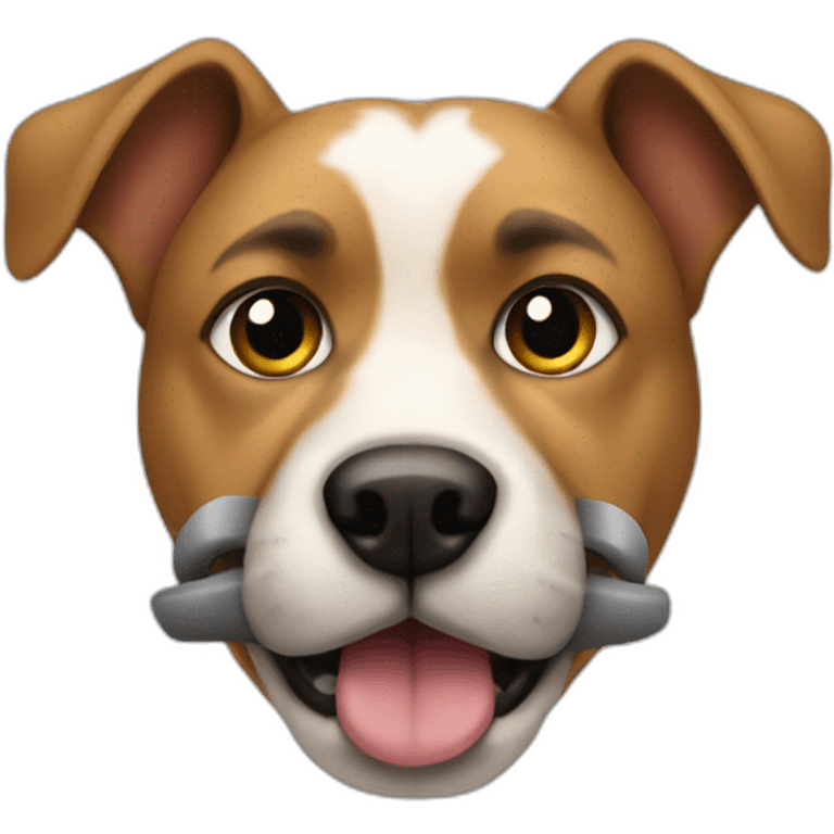 dog in a muzzle emoji