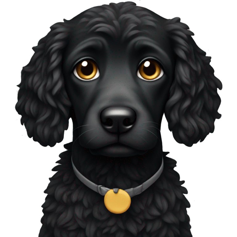 black doodle emoji